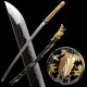 Japanese Samurai Katana Swords Clay Tempered T10 Steel Razor Sharp Full Tang Blade bamboo Fitting