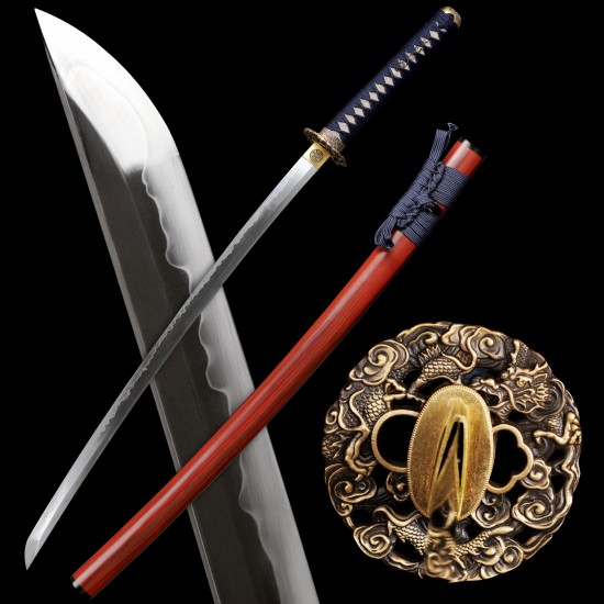 Clay Tempered T10 Steel Blade Razor Sharp Japanese Samurai Katana Swords