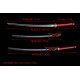Handforge Clay Tempered T10 Steel Razor Sharp Full Tang Blade Japanese Katana Samurai Swords