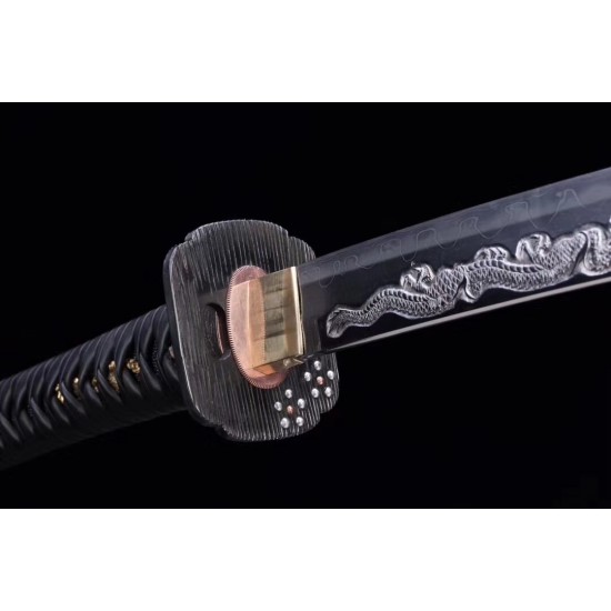 Handmade Razor Sharp Japanese Samurai Clay Tempered Sashikomi Polish Tamahagane Steel Vajra Blade Sword