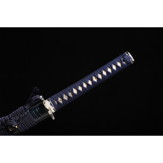 Japanese Samurai Real Katana Swords Clay Tempered L6 Steel Hitatsura Hamon Razor Sharp Full Tang Blade