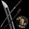 Japanese Samurai Katana Swords Clay Tempered Kobuse Folded Steel Blade Eagle Tsuba