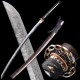 Japanese Katana Hand Forged Clay Tempered L6 Steel Hitatsura Hamon Blade Samurai Sword