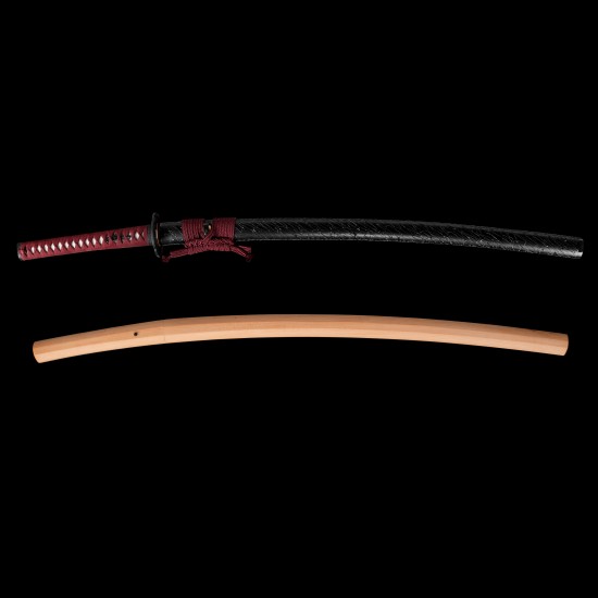 Clay Tempered Japanese Shinken Traditional Sashikomi Polish Tamahagane Steel Samurai Katana Swords Razor Sharp Choji Hamon Blade