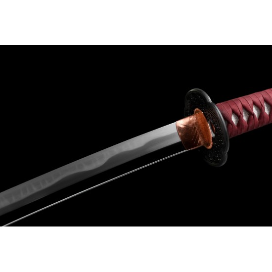 Clay Tempered Japanese Shinken Traditional Sashikomi Polish Tamahagane Steel Samurai Katana Swords Razor Sharp Choji Hamon Blade
