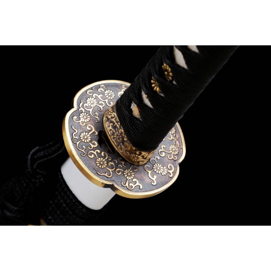 Handmade Traditional Japanese Samurai Katana Swords Clay Tempered L6 Steel Razor Sharp Full Tang Blade