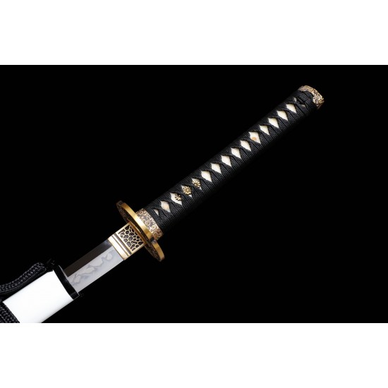 Handmade Traditional Japanese Samurai Katana Swords Clay Tempered L6 Steel Razor Sharp Full Tang Blade