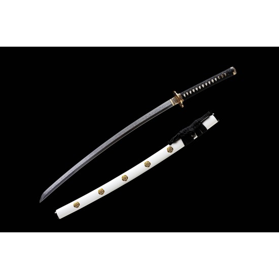 Handmade Traditional Japanese Samurai Katana Swords Clay Tempered L6 Steel Razor Sharp Full Tang Blade