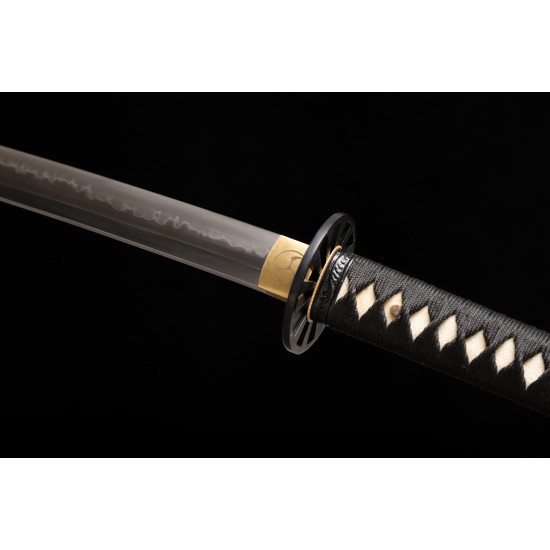 Japanese Samurai Katana Swords Clay Tempered T10 Steel Choji Hamon Razor Sharp Full Tang Blade