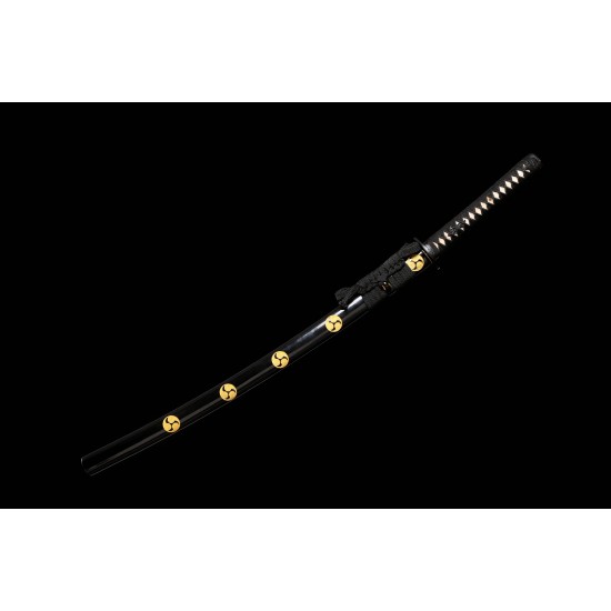 Japanese Samurai Katana Swords Clay Tempered T10 Steel Choji Hamon Razor Sharp Full Tang Blade