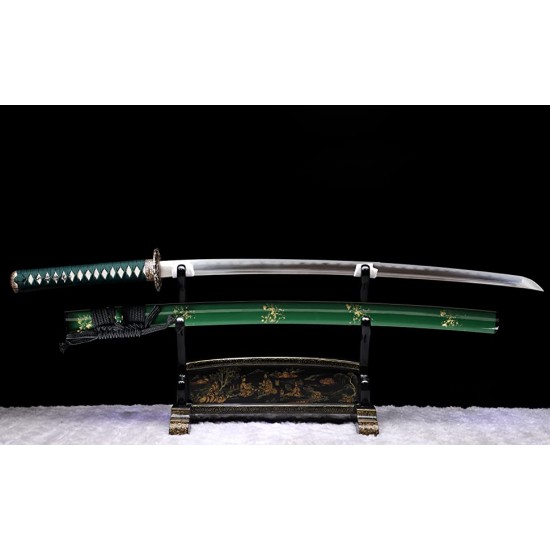 Traditional Clay Tempered Kobuse Folded Steel Blade Japanese Samurai Katana Swords