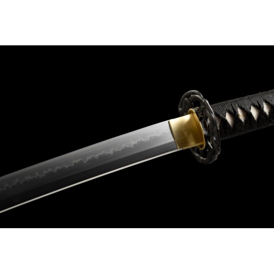 Handmade Traditional Japanese Samurai Katana Swords Clay Tempered T10 Steel Choji Hamon Snake fitting Razor Sharp Full Tang Blade