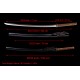 Handmade Samurai Clay Tempered L6 Steel Katana Swords Razor Sharp Blade