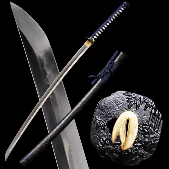 Full Tang Samurai Katana Swords Clay Tempered T10 Steel Choji Hamon Razor Sharp Blade