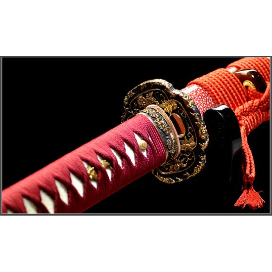 Japnese Katana Folded Steel Razor Sharp Swords Handmade Full Tang