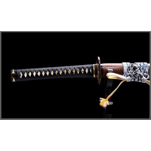 Handmade Clay Tempered Shihozume Blade Japanese Samurai Katana Razor Sharp Full Tang Sword 