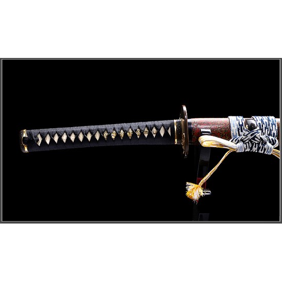 Handmade Clay Tempered Shihozume Blade Japanese Samurai Katana Razor Sharp Full Tang Sword 