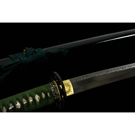 Clay Tempered Shihozume Blade Choji Hamon Japanese Katana Sword 