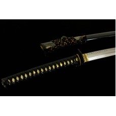 Japanese Samurai Katana Clay Tempered Shihozume Blade Sword Battle Ready Razor Sharp Full Tang