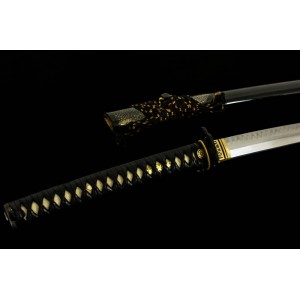 Japanese Samurai Katana Clay Tempered Shihozume Blade Sword Razor Sharp Full Tang