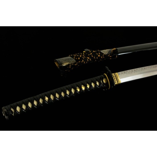 Japanese Samurai Katana Clay Tempered Shihozume Blade Sword Razor Sharp Full Tang