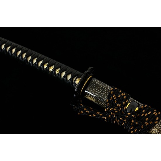 Japanese Samurai Katana Clay Tempered Shihozume Blade Sword Razor Sharp Full Tang