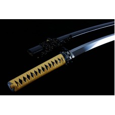 Handmade Clay Tempered L6 Steel Japanese Samurai Katana Sword Razor Sharp Suguha Hamon