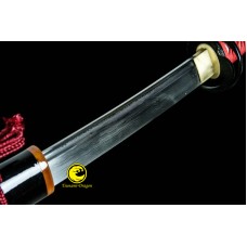Handmade OilQuench Folded Steel Blade Japanese Katana Samurai Sword Battle Ready