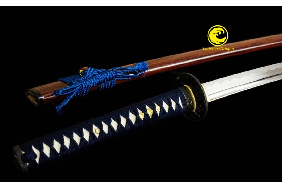 Handmade Folded Steel Katana Japanese Samurai Sword Full Tang Battle Ready Sharp