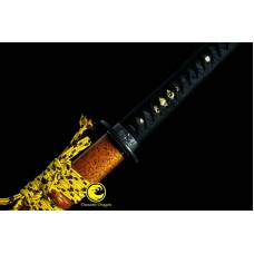 Clay Tempered （恶鬼）Sanmai Blade Battle Ready Japanese Katana Sword Full Tang