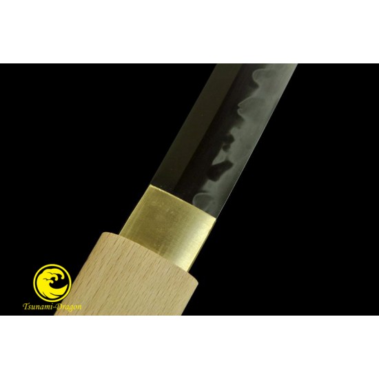 Handmade Clay Tempered Japanese Samurai Choji Hamon Blade Shirasaya Katana Sword