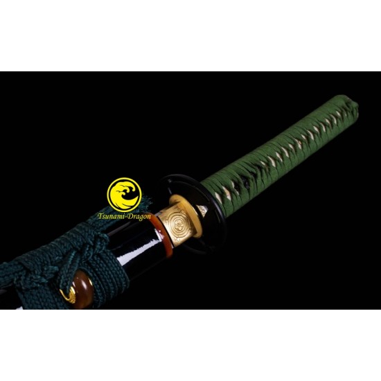 Handmade Clay Tempered Shihozume Blade Japanese Katana Samurai Sword Full Tang