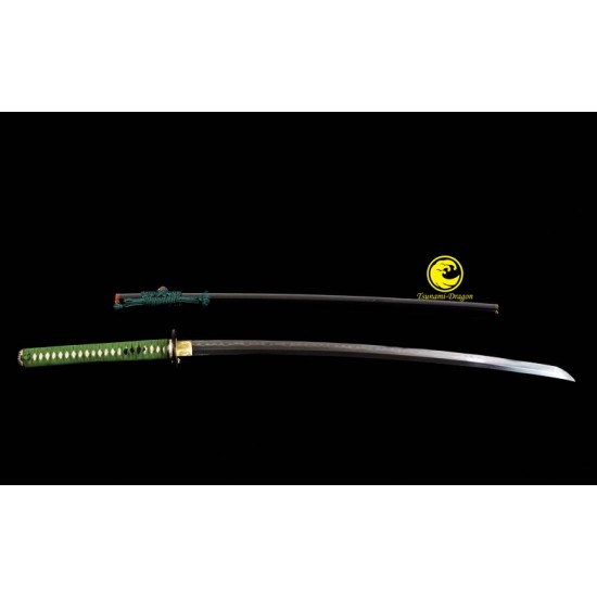 Handmade Clay Tempered Shihozume Blade Japanese Katana Samurai Sword Full Tang