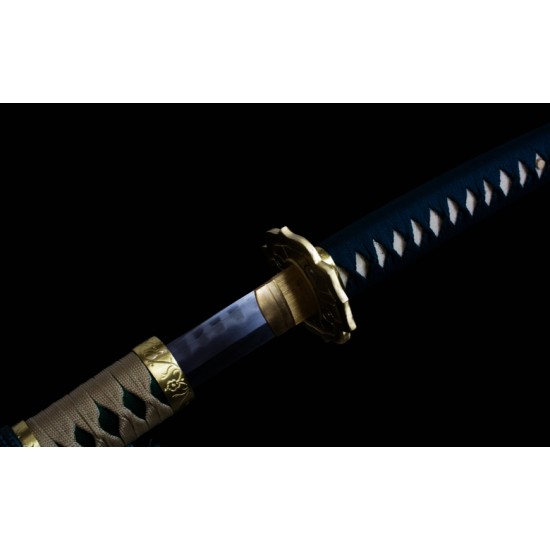Clay Tempered Tachi（太刀）Japanes Katana Sword Sanmai Lamination Blade