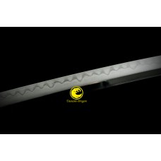 Japanese Katana Sword Clay Tempered Kobuse Folded Steel Razor Sharp Full Tang Blade