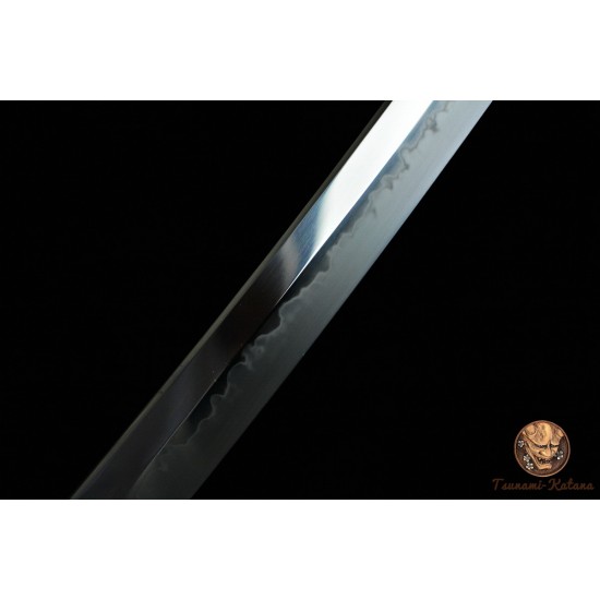 Clay Tempered T10 Steel Choji Hamon Blade Japanese Daisho Set Razor Sharp Full Tang 