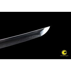 Handmade Battle Ready Clay Tempered T10 Steel Japanese Wakizashi Samurai Tachi Sword Full Tang Razor Sharp Blade