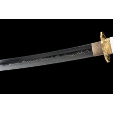 Battle Ready Clay Tempered T10 Steel Japanese Samurai Tachi Katana Sword Full Tang Razor Sharp Blade