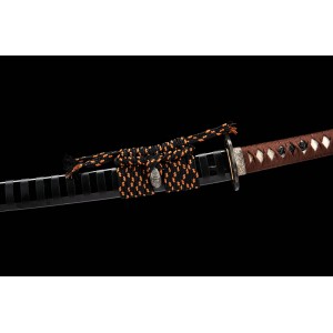 Japanese Samurai Sword Clay Tempered Kobuse Lamination Folded Steel Razor Sharp Blade Katana