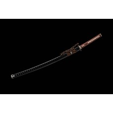 Japanese Samurai Sword Clay Tempered Kobuse Lamination Folded Steel Razor Sharp Blade Katana