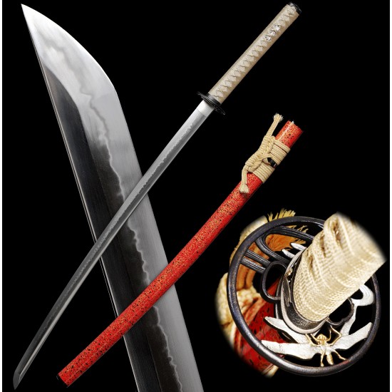 Japanese Samurai Battle Ready Clay Tempere T10 Steel Top Saka Choji Hamon Blade Katana Sword Japanese Samurai Battle Ready Clay Tempere T10 Steel Top Saka Choji Hamon Blade Katana Sword
