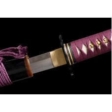 Handmade Clay Tempered T10 steel Japanese Samurai Katana Sword Top Choji Hamon