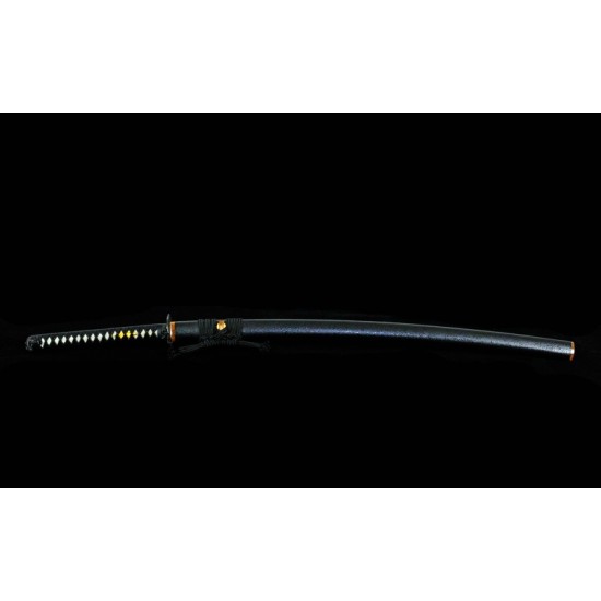 Clay Tempered L6 Steel Japanese Samurai Katana Sword Snake Choji Hamon