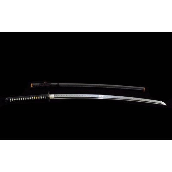 Clay Tempered L6 Steel Japanese Samurai Katana Sword Snake Choji Hamon