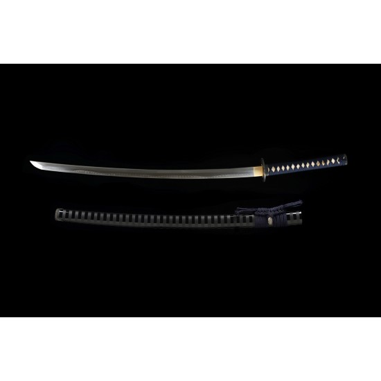 Tameshigiri Japanese Samurai Clay Tempered L6 Steel Full Tang Blade Katana Sword