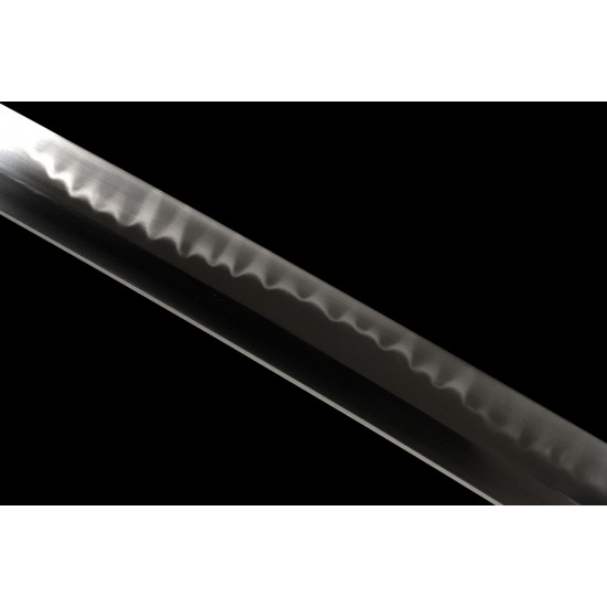 Tameshigiri Japanese Samurai Clay Tempered L6 Steel Full Tang Blade Katana Sword