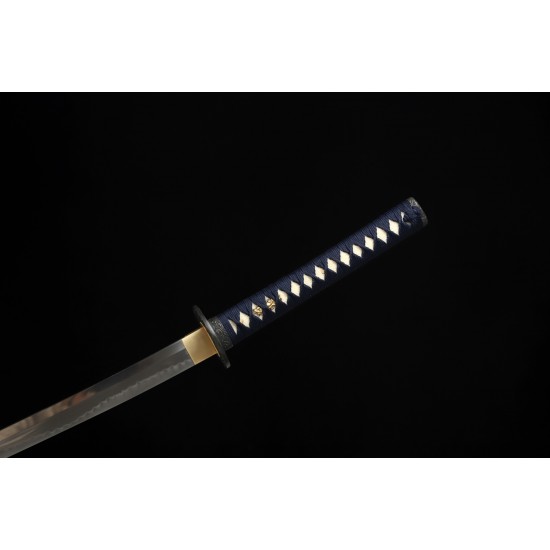 Tameshigiri Japanese Samurai Clay Tempered L6 Steel Full Tang Blade Katana Sword