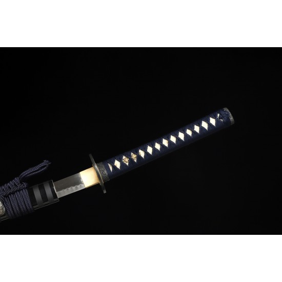 Tameshigiri Japanese Samurai Clay Tempered L6 Steel Full Tang Blade Katana Sword