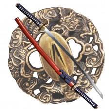 Clay Tempered T10 Steel Battle Ready Blade Razor Sharp Japanese Samurai Katana Swords