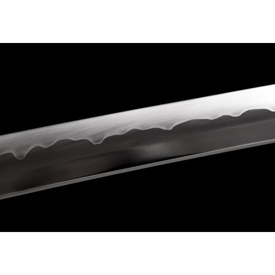 Handforge Clay Tempered T10 Steel Razor Sharp Full Tang Blade Japanese Katana Samurai Swords